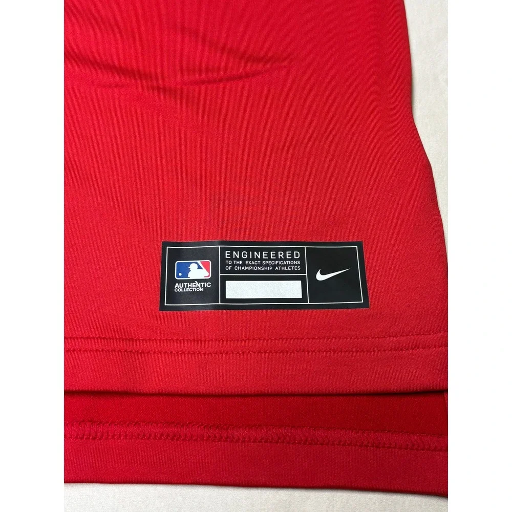 NWT Nike Washington Nationals MLB Authentic Collection Dri-FIT Red Shirt Mens XL